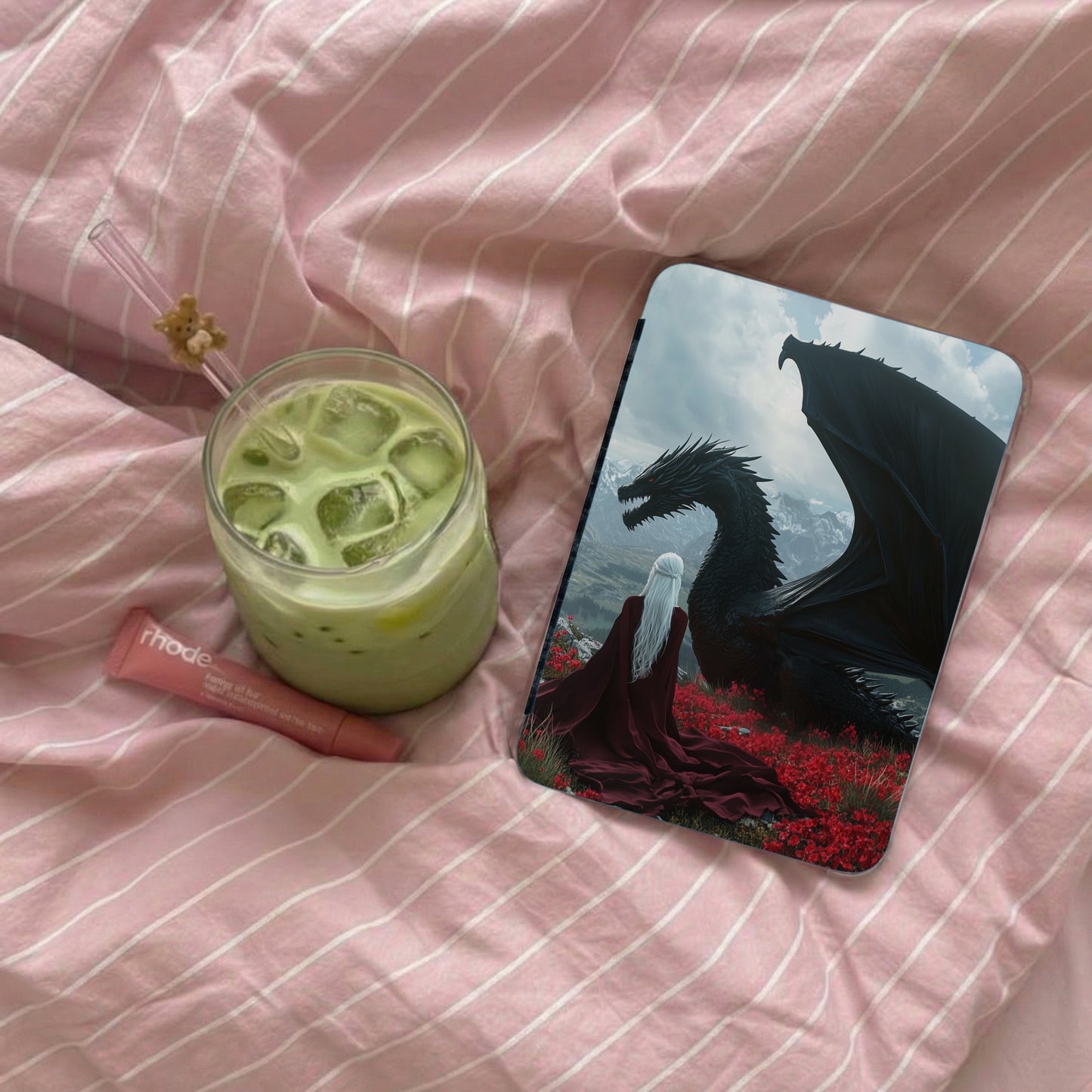 Fantasy Dragon White Haired Figure Red Robe product type