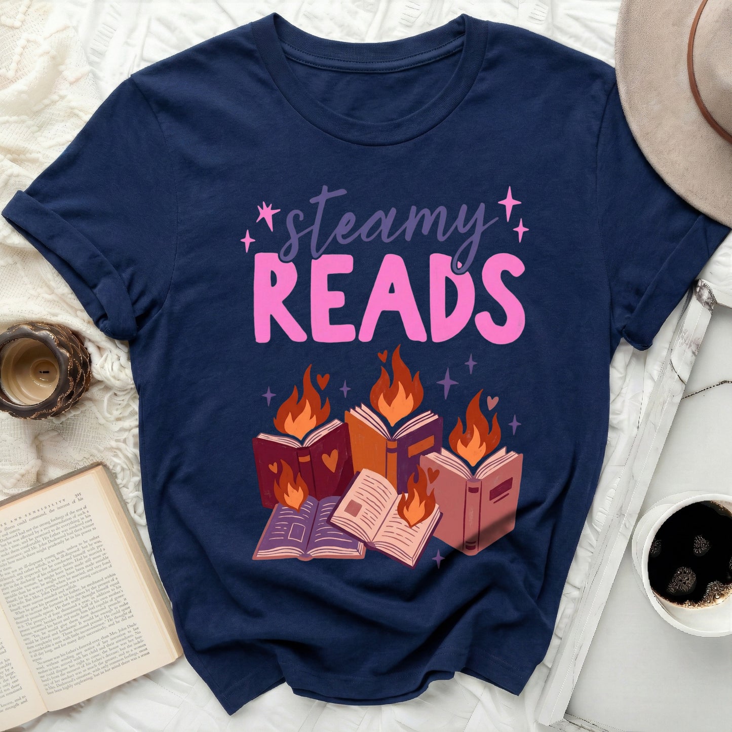 Steamy Reads Fiery Books Reader Enthusiast product type