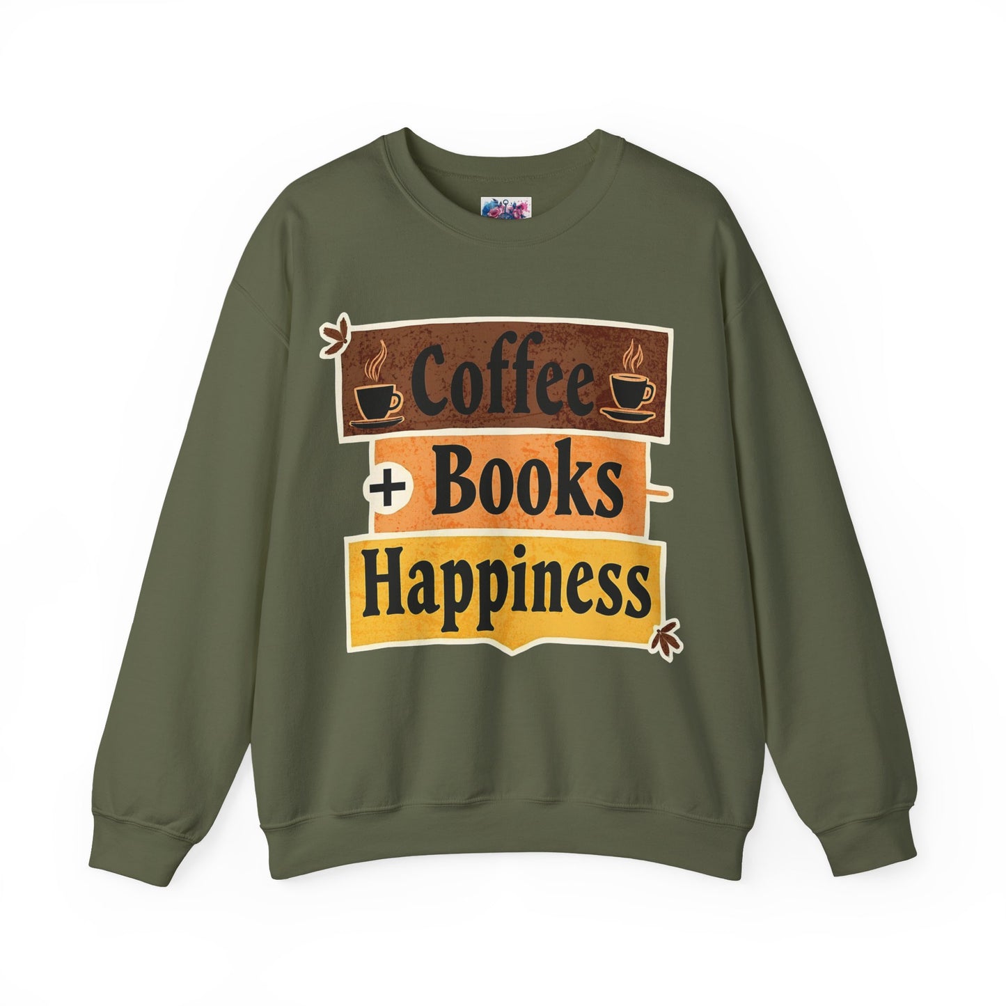 "Coffee + Books = Happiness" Sweatshirt