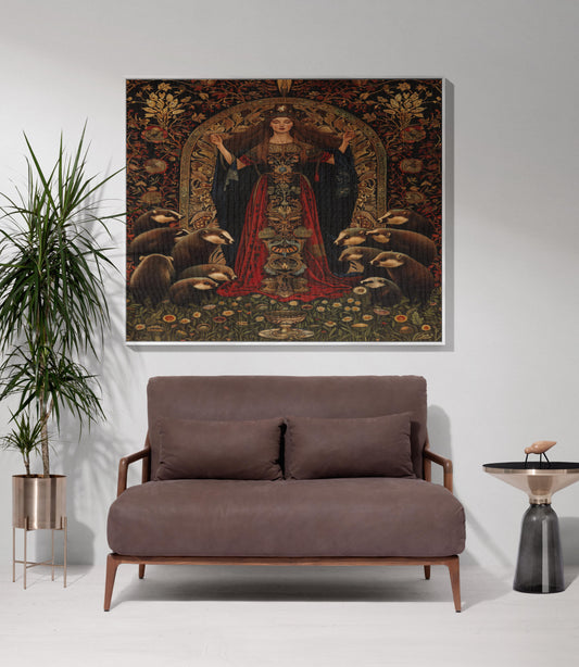 Honeybadger House Woven Throw Blanket - MagicMerchEmporium