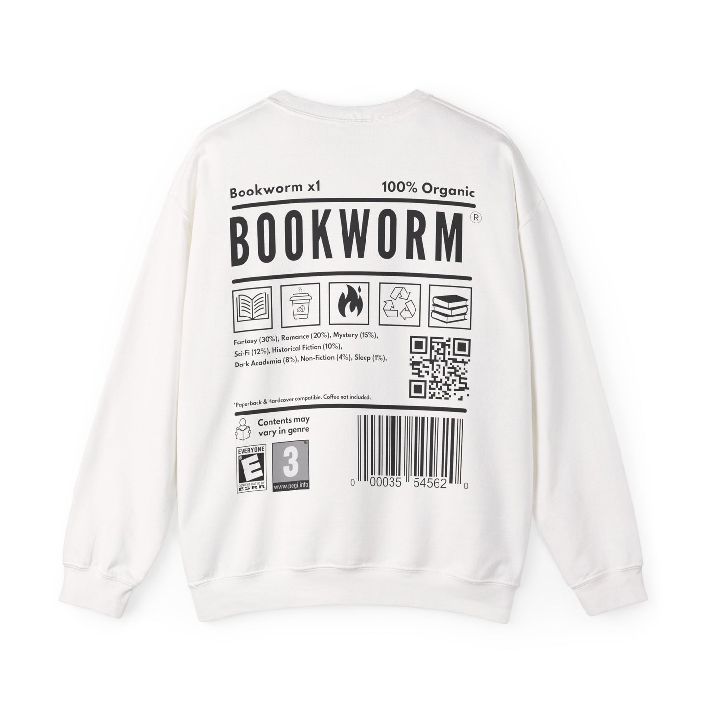 Bookworm Barcode Sweatshirt