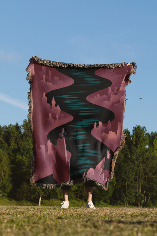 Crown of Midnight Woven Blanket