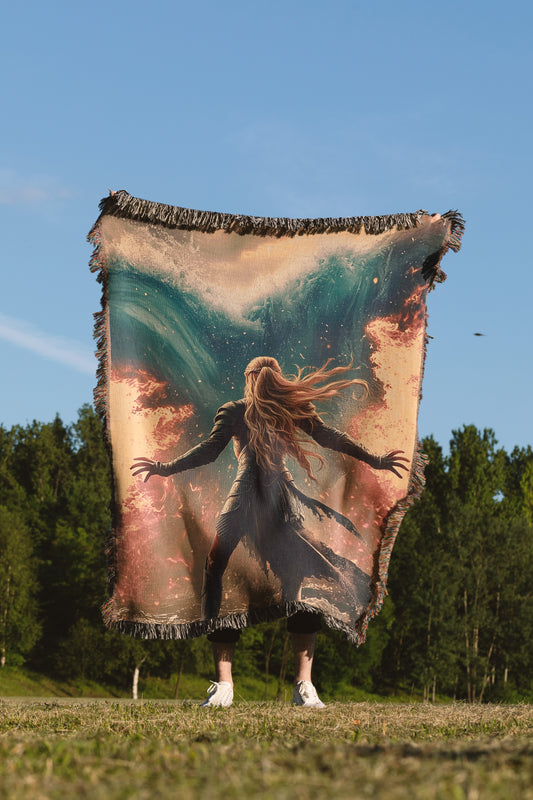 Epic Fantasy Aelin Woven Book Blanket