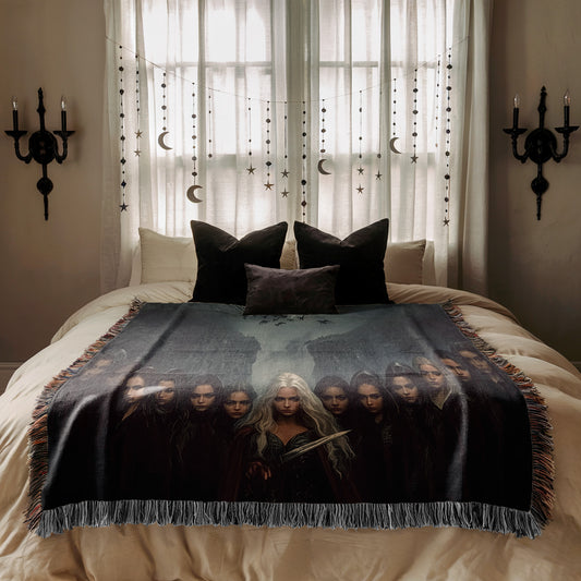 The Thirteen Witches Woven Blanket