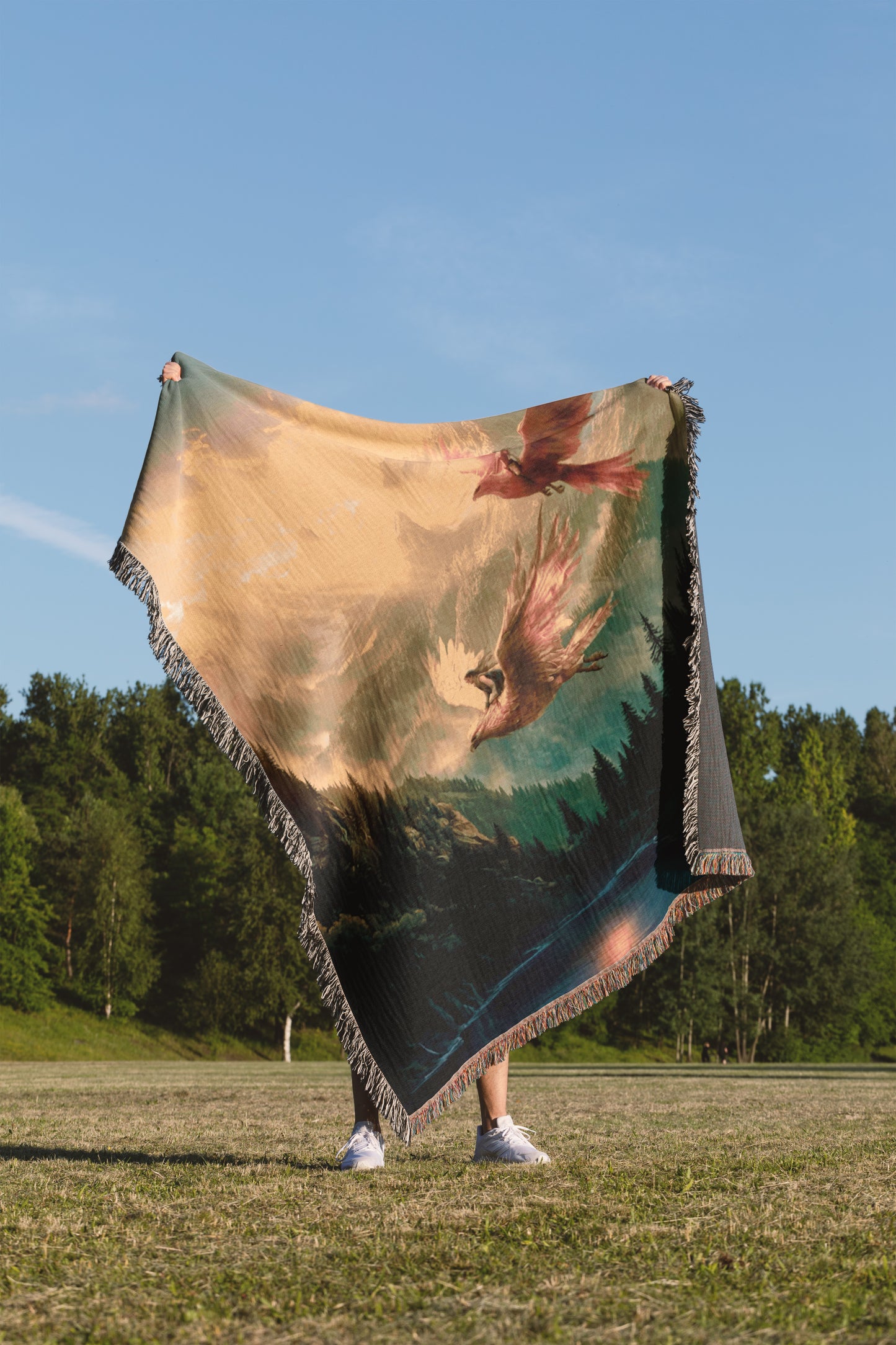 Nesryn & Sartaq Throne of Glass Woven Blanket