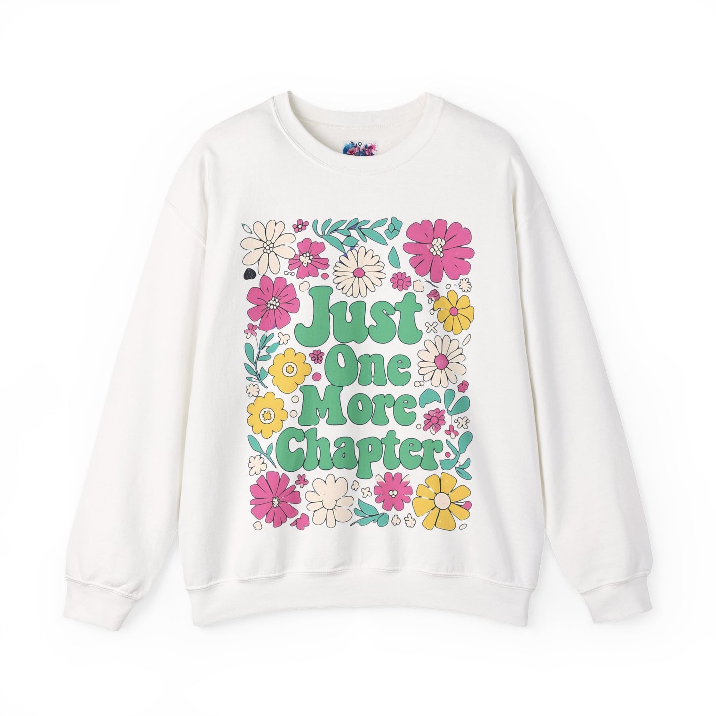 Just One More Chapter Flower Sweatshirt