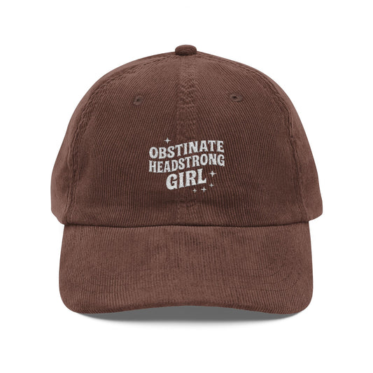 Obstinate Headstrong Girl - Vintage Corduroy Cap