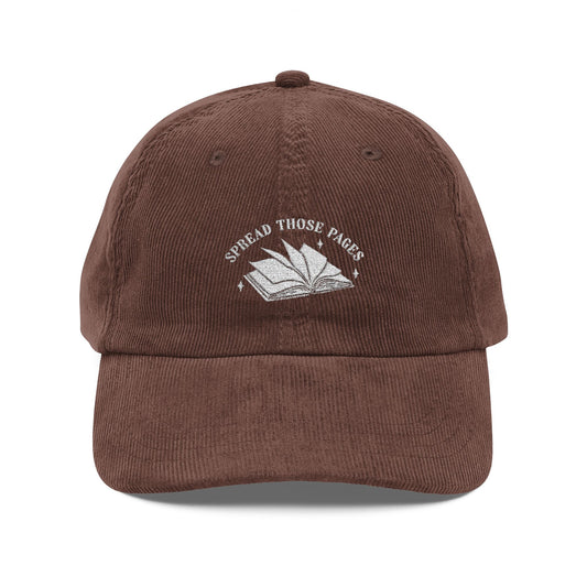 Spread Those Pages - Vintage Corduroy Cap