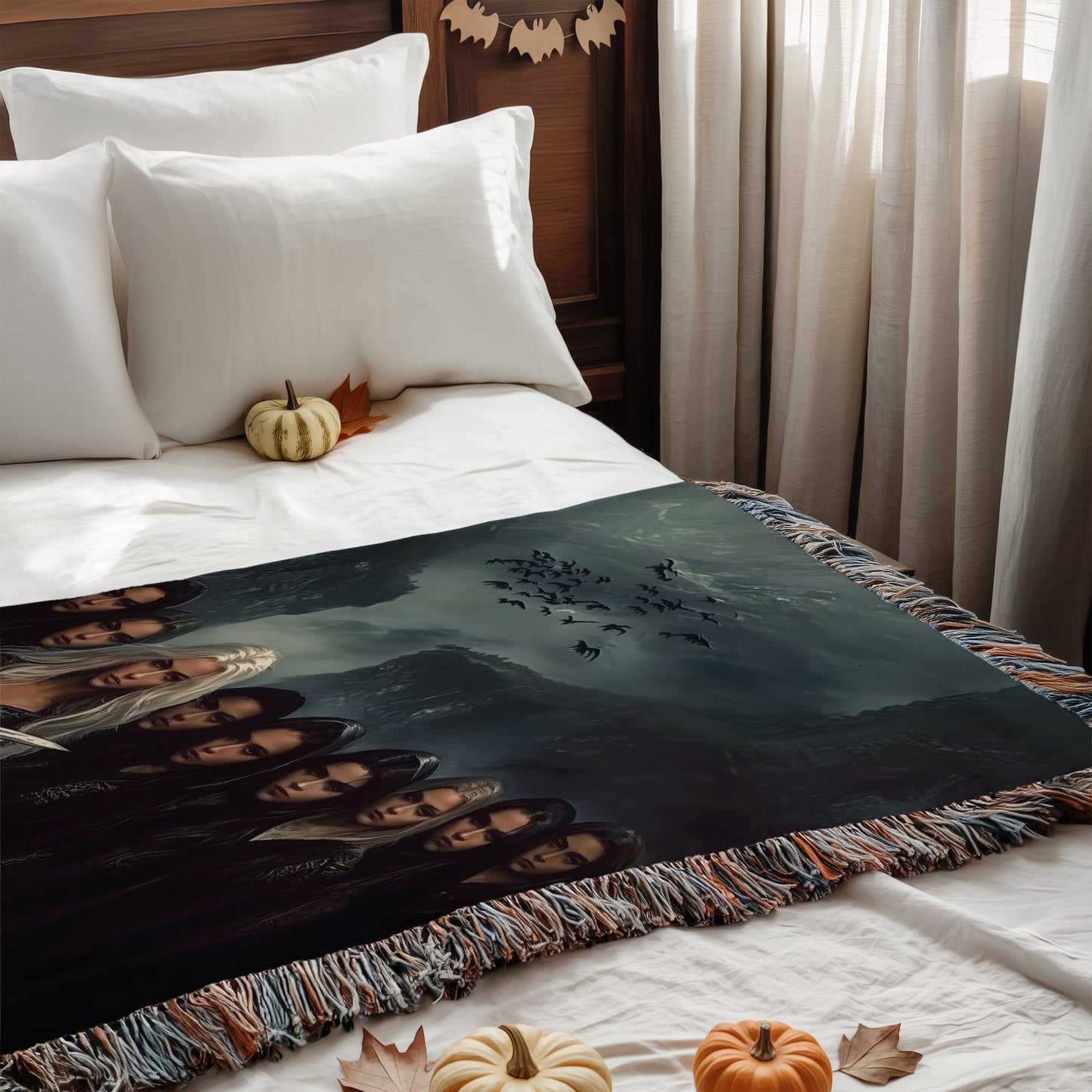 The Thirteen Witches Woven Blanket