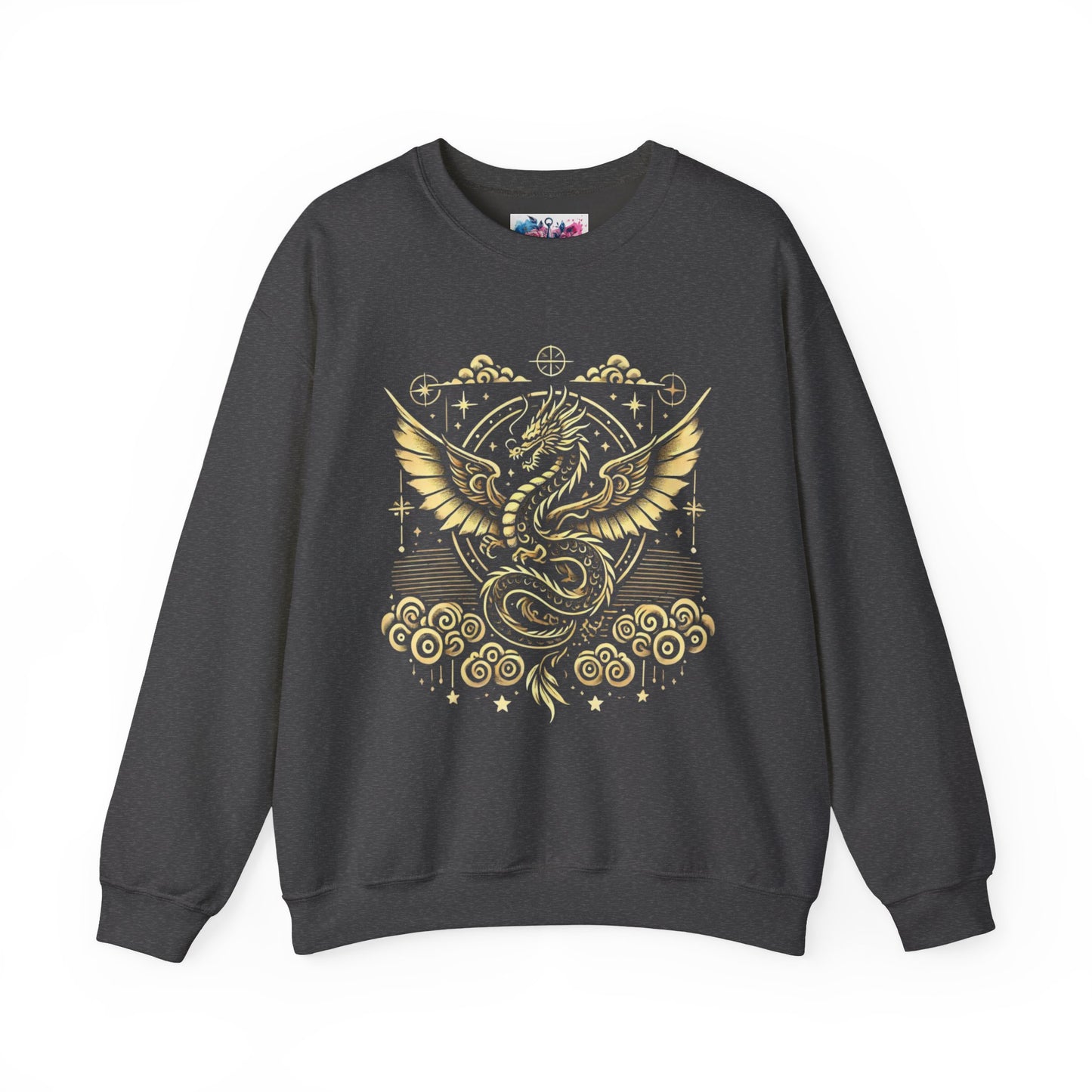 Golden Fourth Wing Dragon Sweatshirt