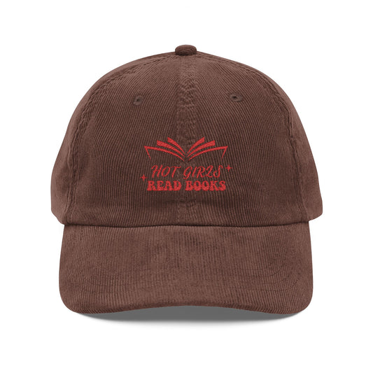 Hot Girls Read Books - Vintage Corduroy Cap