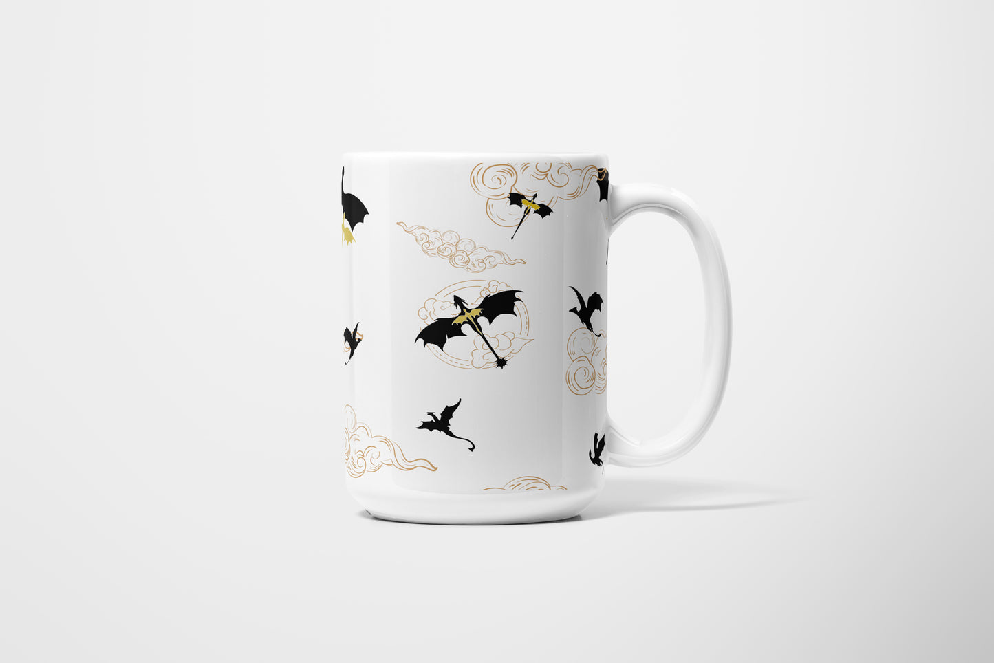 Fourth Wing Dragons Mug - MagicMerchEmporium