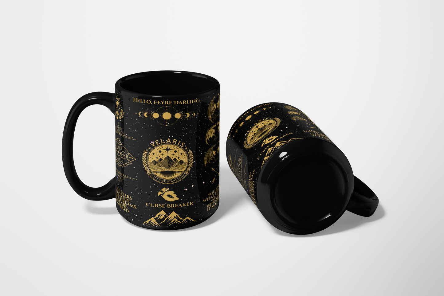 🌙 ACOTAR Night Court Mug | Velaris Fantasy Bookish Cup