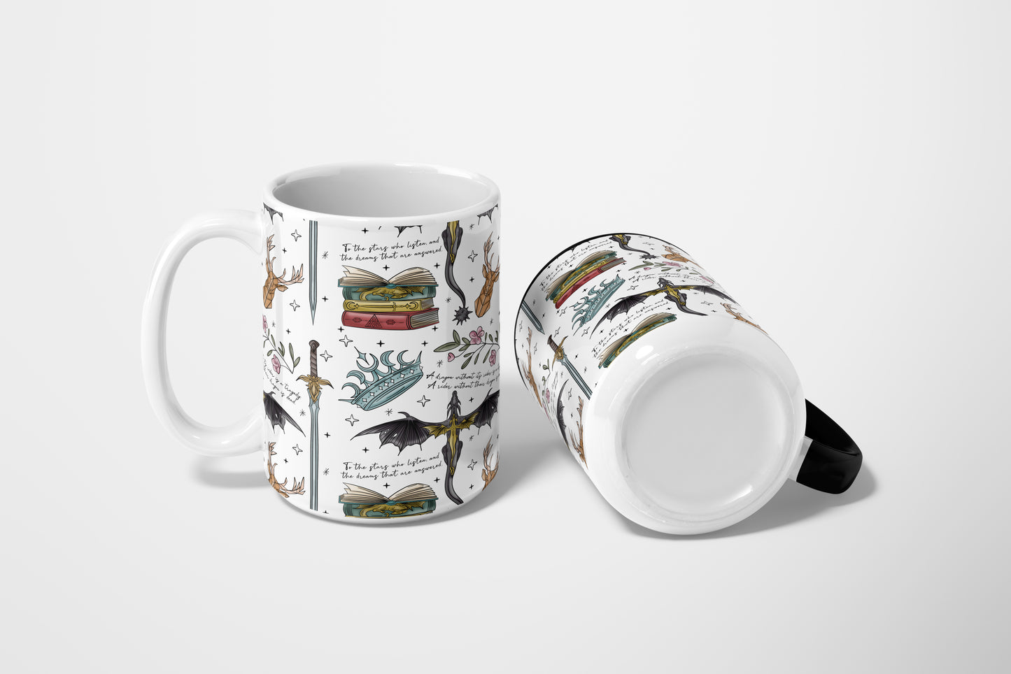 📖 Fantasy Bookish Mug | Fourth Wing | ACOTAR | TOG | Book Lover's Dream