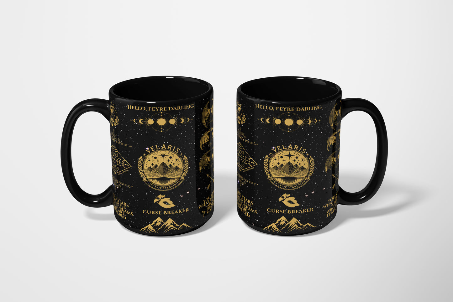 🌙 ACOTAR Night Court Mug | Velaris Fantasy Bookish Cup