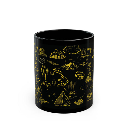 Black ACOTAR Map Mug