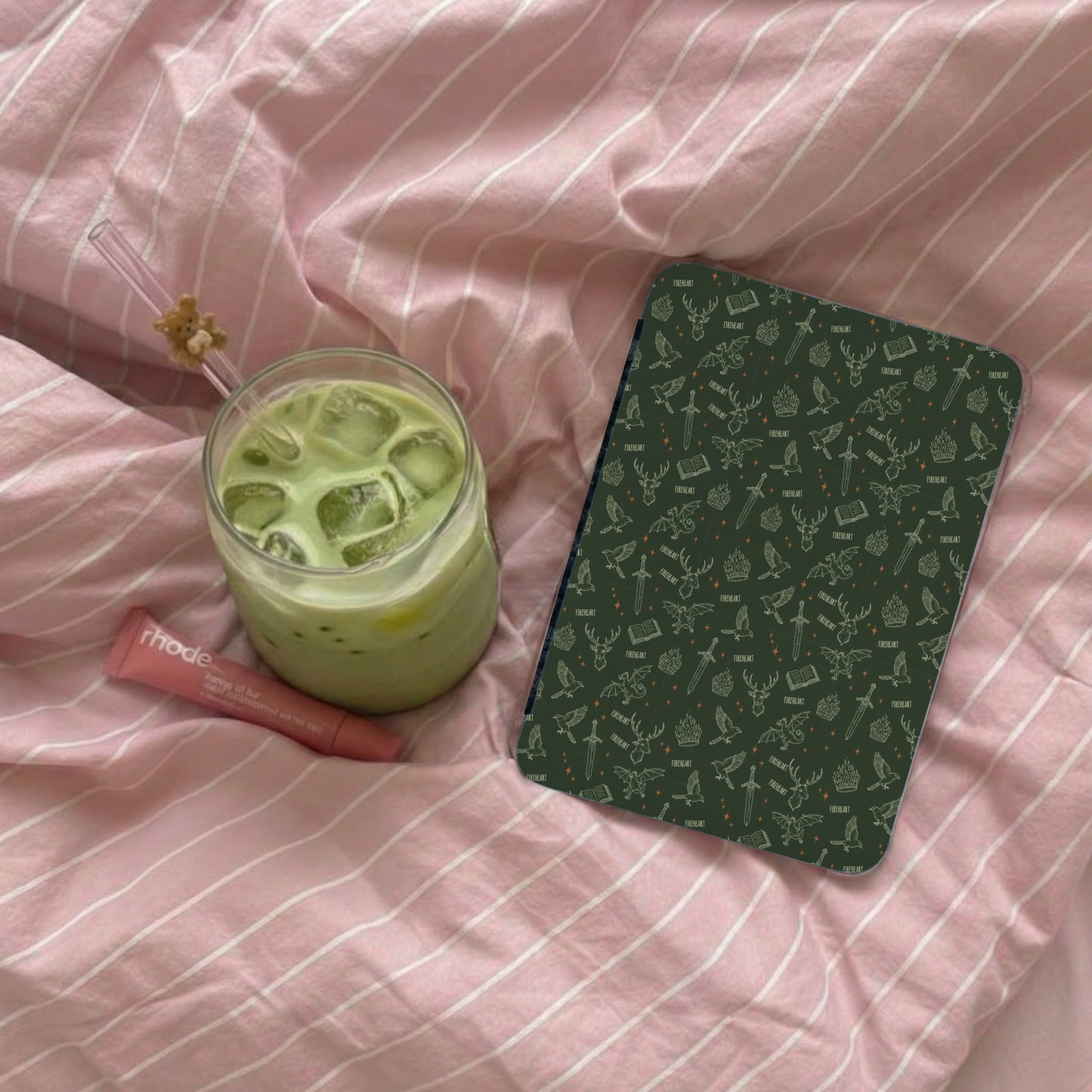 Dark Green Fireheart Stag Dragon Sword Book Bird Flame product type