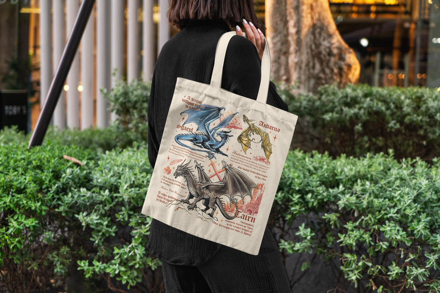 π₯ Dragon Legends Tote β Tairn, Andarna & Sgaeyl Edition
