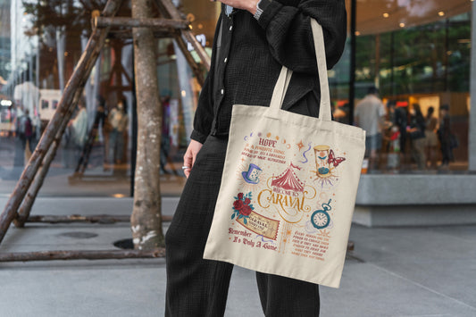 “Welcome to Caraval” Tote Bag - MagicMerchEmporium
