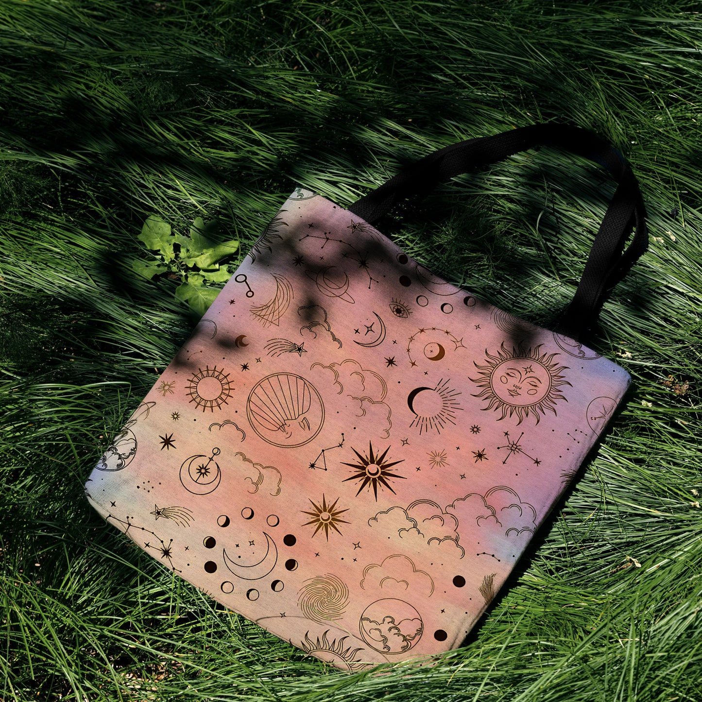 Celestial Woven Tote Bag - MagicMerchEmporium