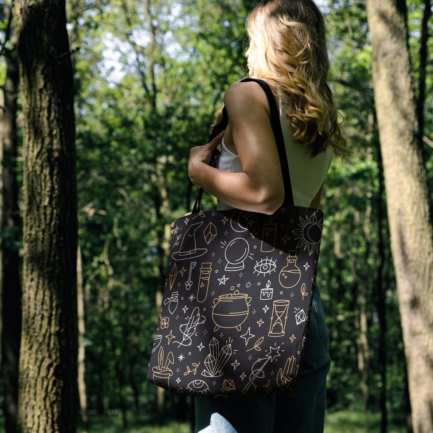 Mystical Enchantment Woven Tote Bag