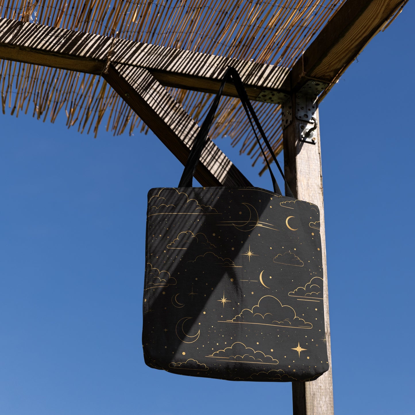 Celestial Dreams Woven Tote Bag - MagicMerchEmporium