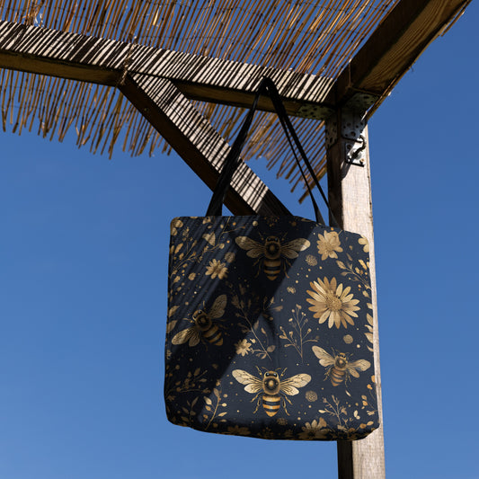 Bumble Bee Woven Tote Bag - MagicMerchEmporium