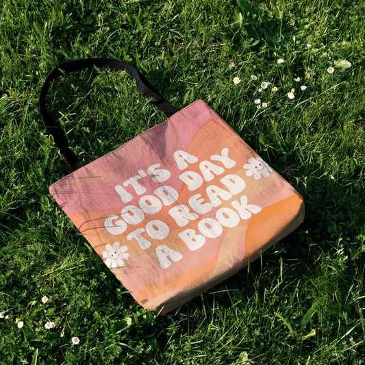 Bookworm Bliss Woven Tote Bag - MagicMerchEmporium