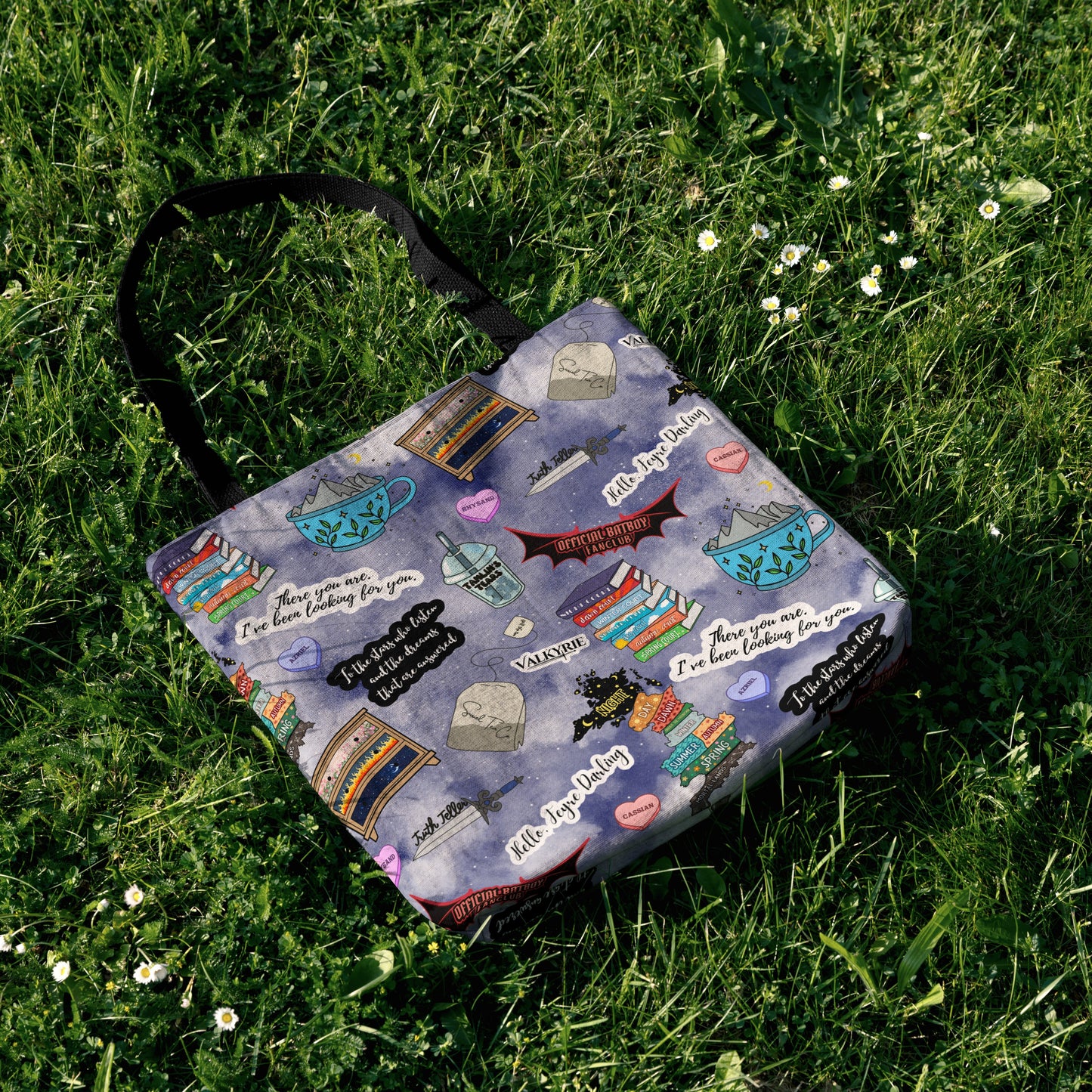 Night Court Bookish Woven Tote Bag