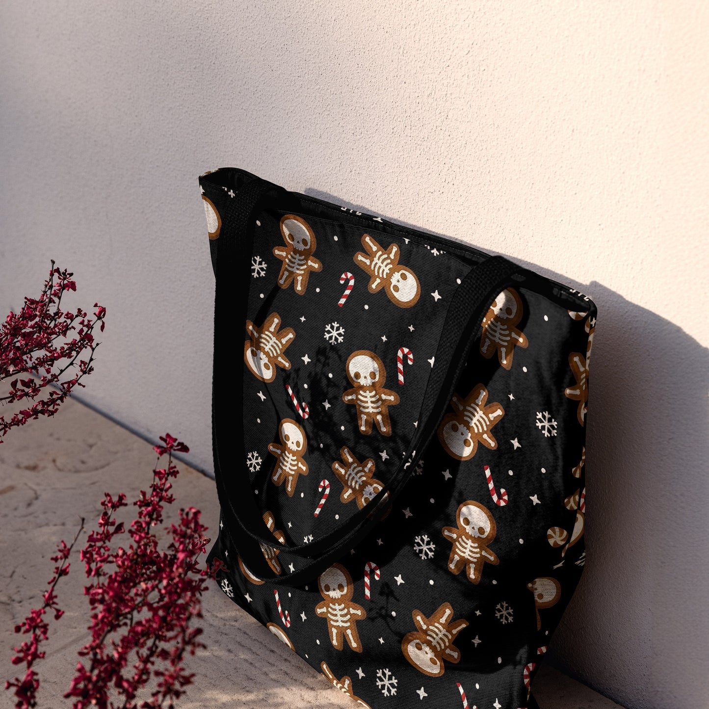 Gothic Gingerbread Woven Tote Bag