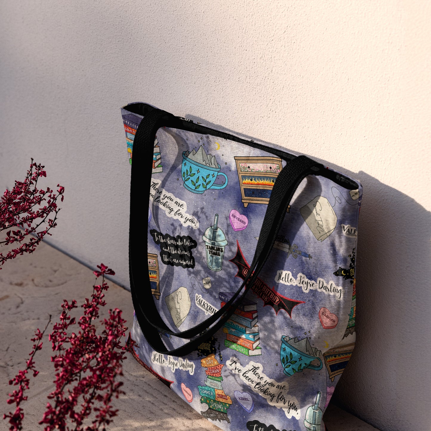 Night Court Bookish Woven Tote Bag