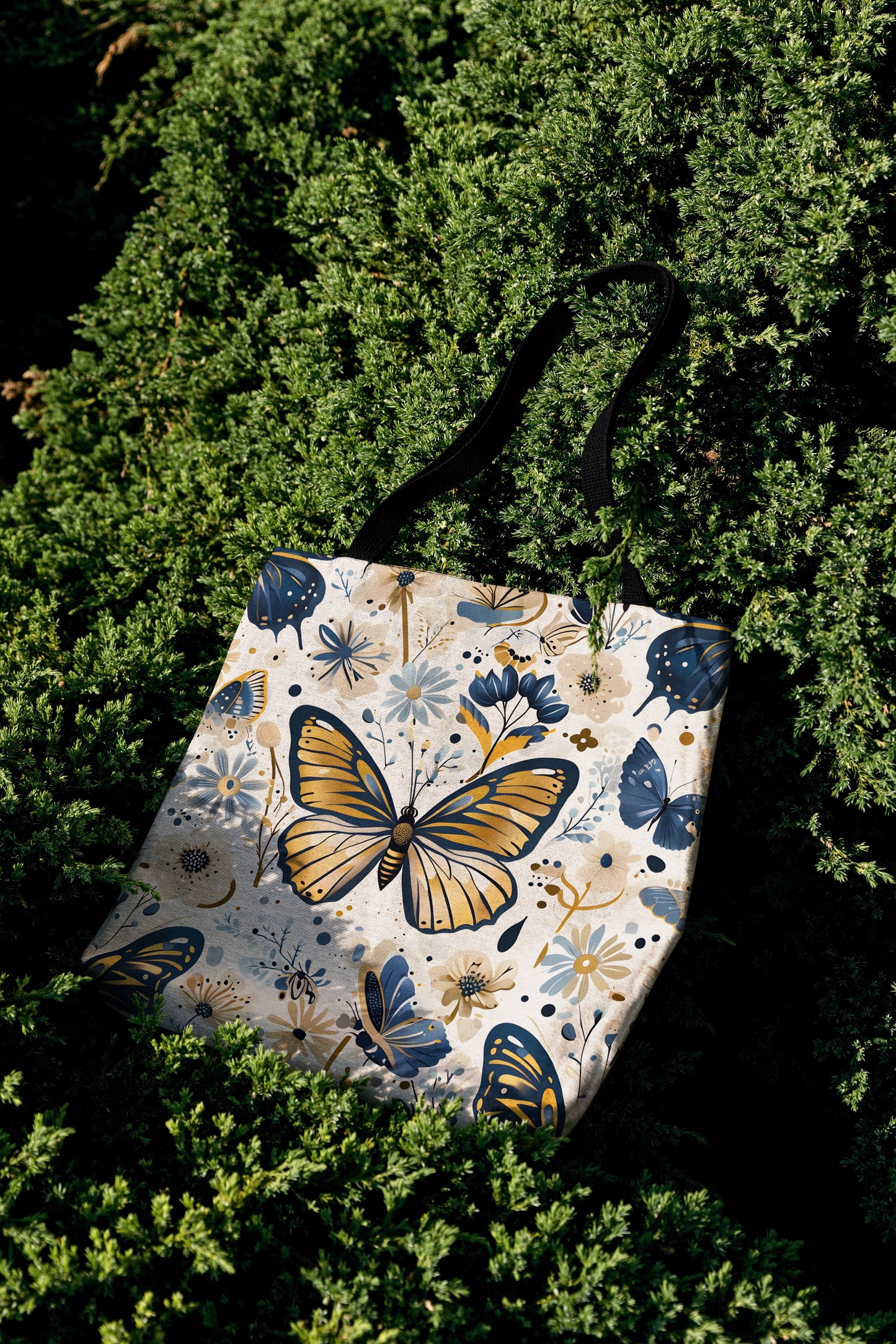 Butterfly Woven Tote Bag