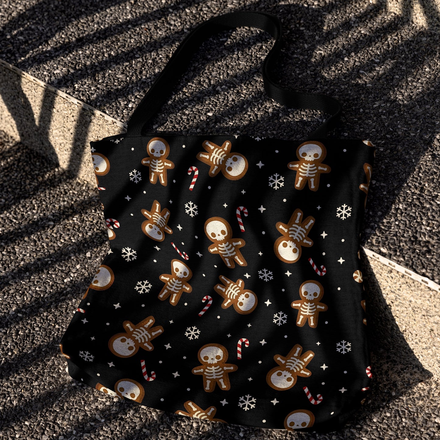 Gothic Gingerbread Woven Tote Bag