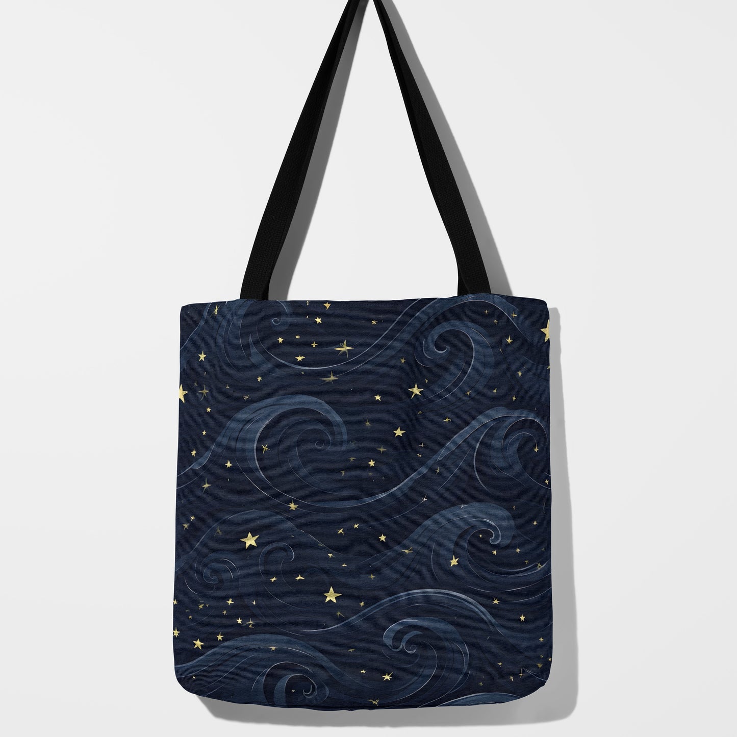 Celestial Waves Woven Tote Bag