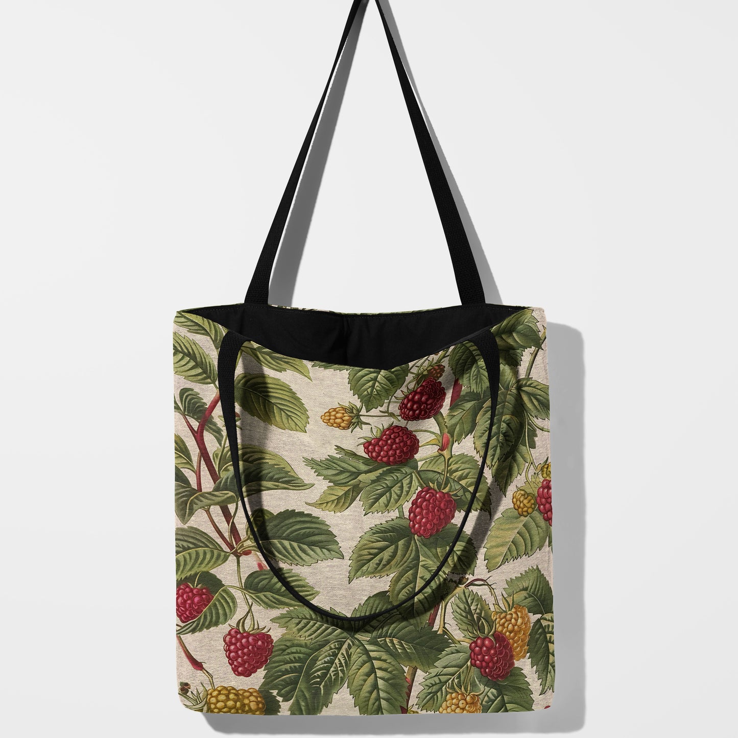 Raspberry Bliss Woven Tote Bag 🍇🌿