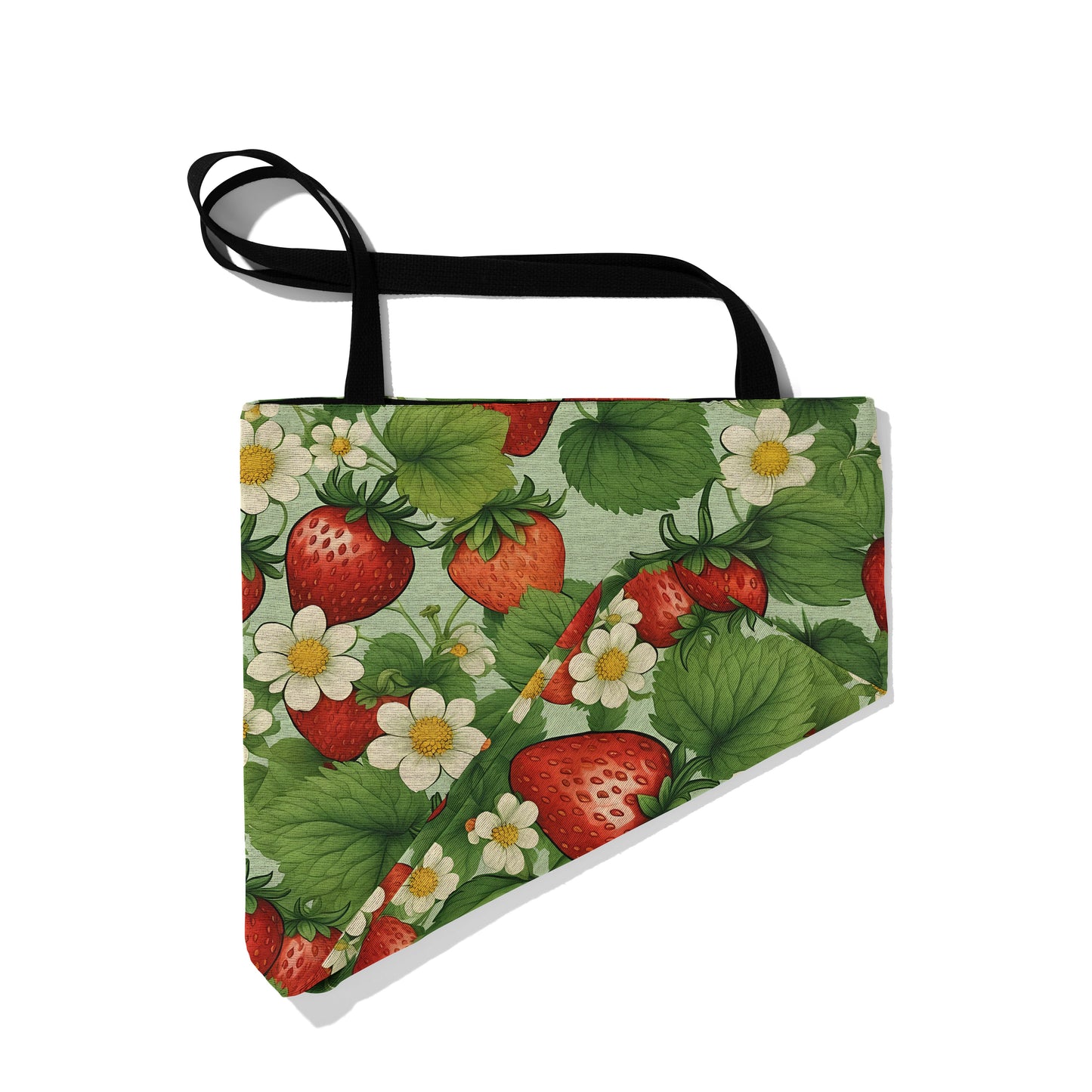 Strawberry Dreams Woven Tote Bag