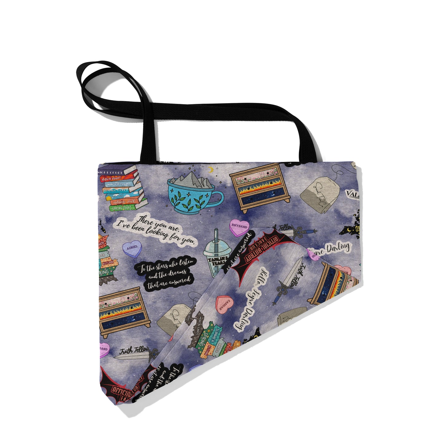 Night Court Bookish Woven Tote Bag