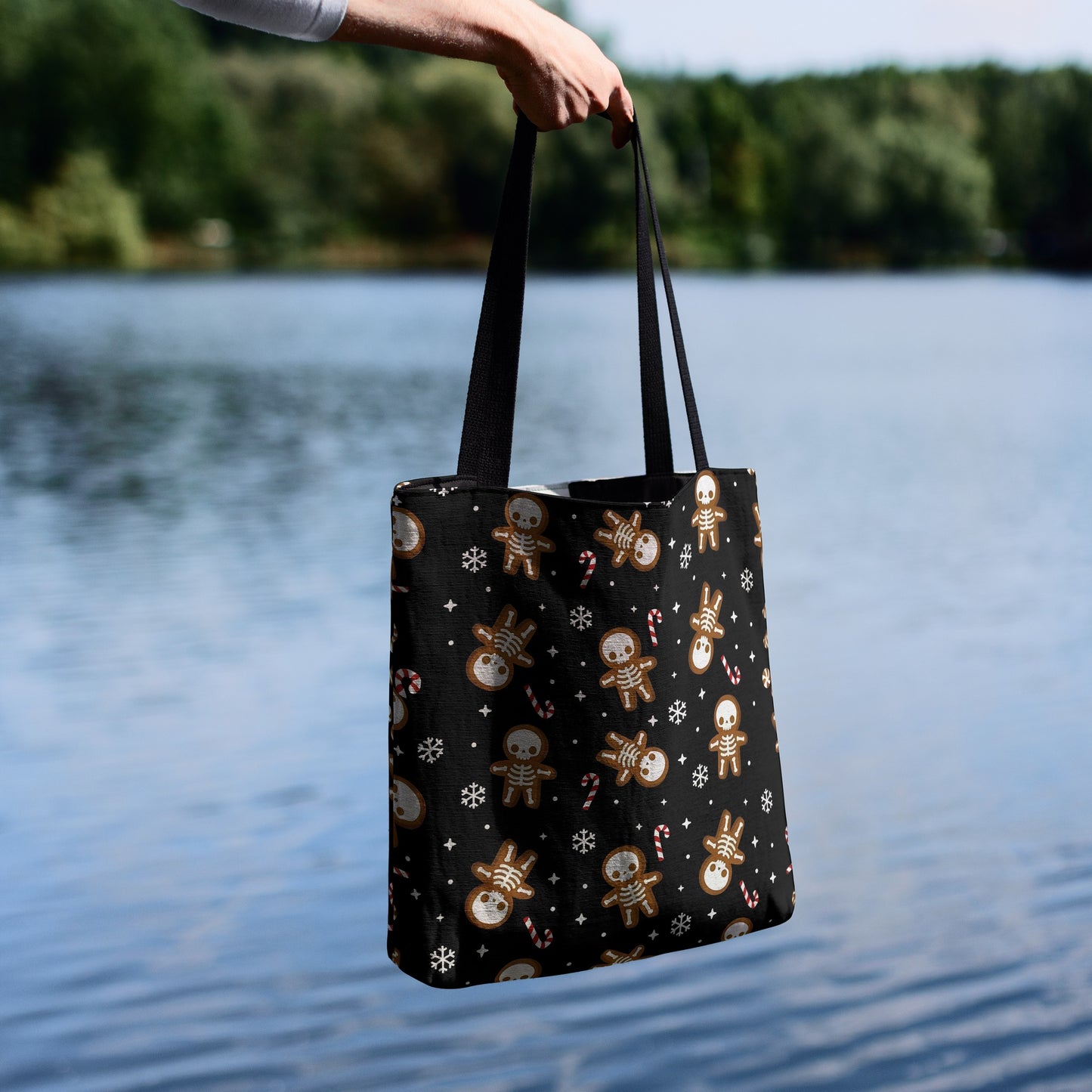 Gothic Gingerbread Woven Tote Bag