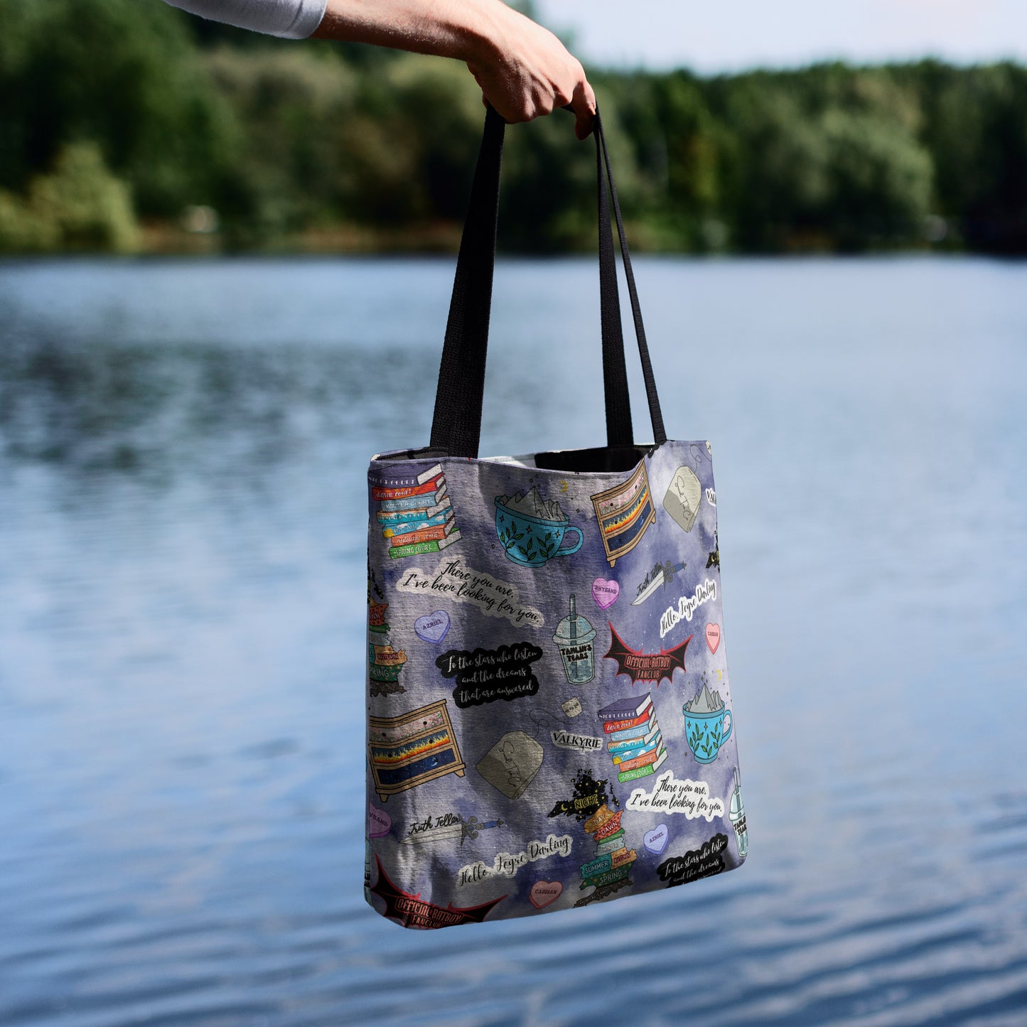 Night Court Bookish Woven Tote Bag