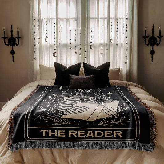 Skeleton Tarot Reading Blanket