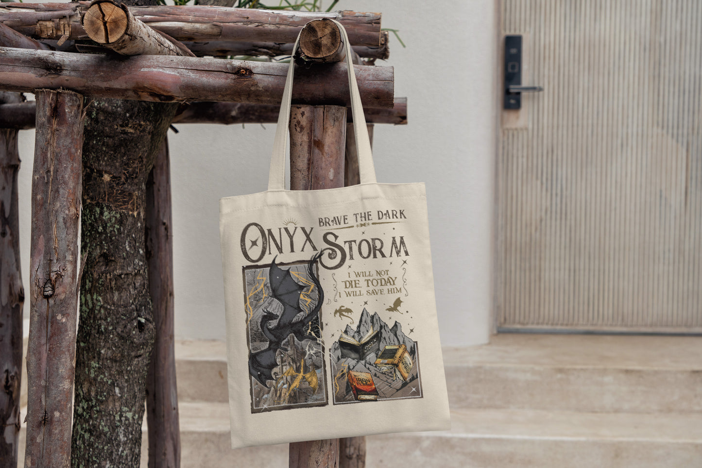 Onyx Storm Tote Bag