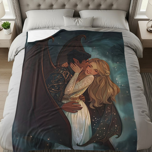Fantasy Romantic Lovers Cozy Blanket Bedding Decor