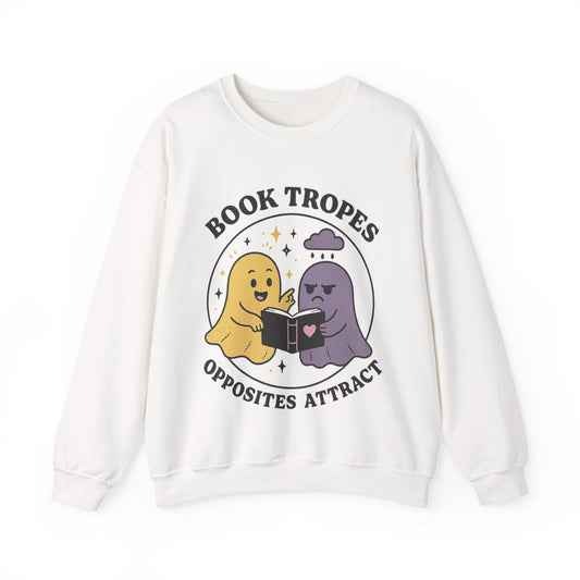 Book Tropes Opposites Attract Sweatshirt