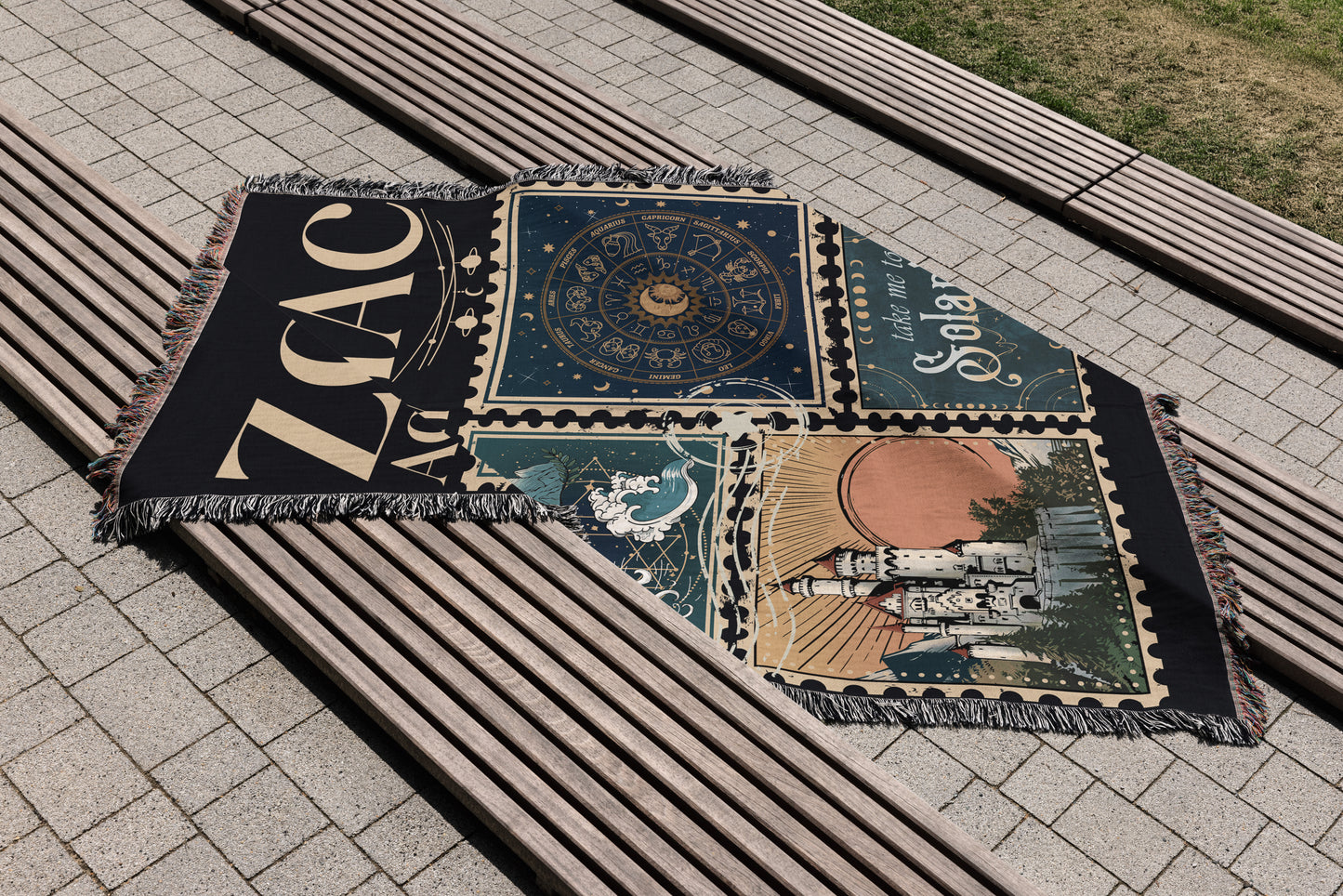 Stamp Zodiac Academy Blanket