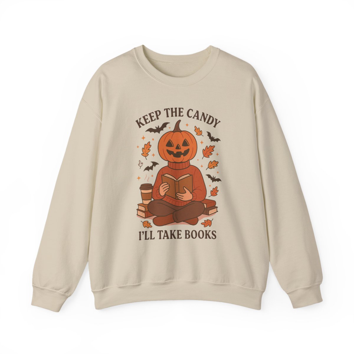 Keep the Candy I'll Take Books Halloween Sweatshirt