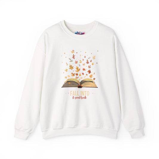 Fall Into A Good Book Sweatshirt - MagicMerchEmporium