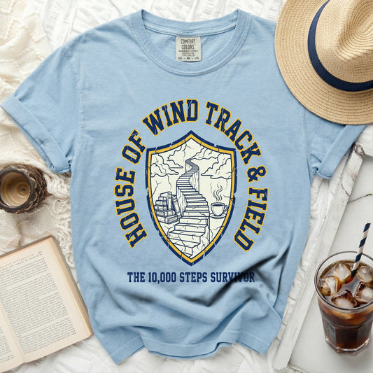 House of Wind Track & Field 10,000 Steps Survivor graphic tee.