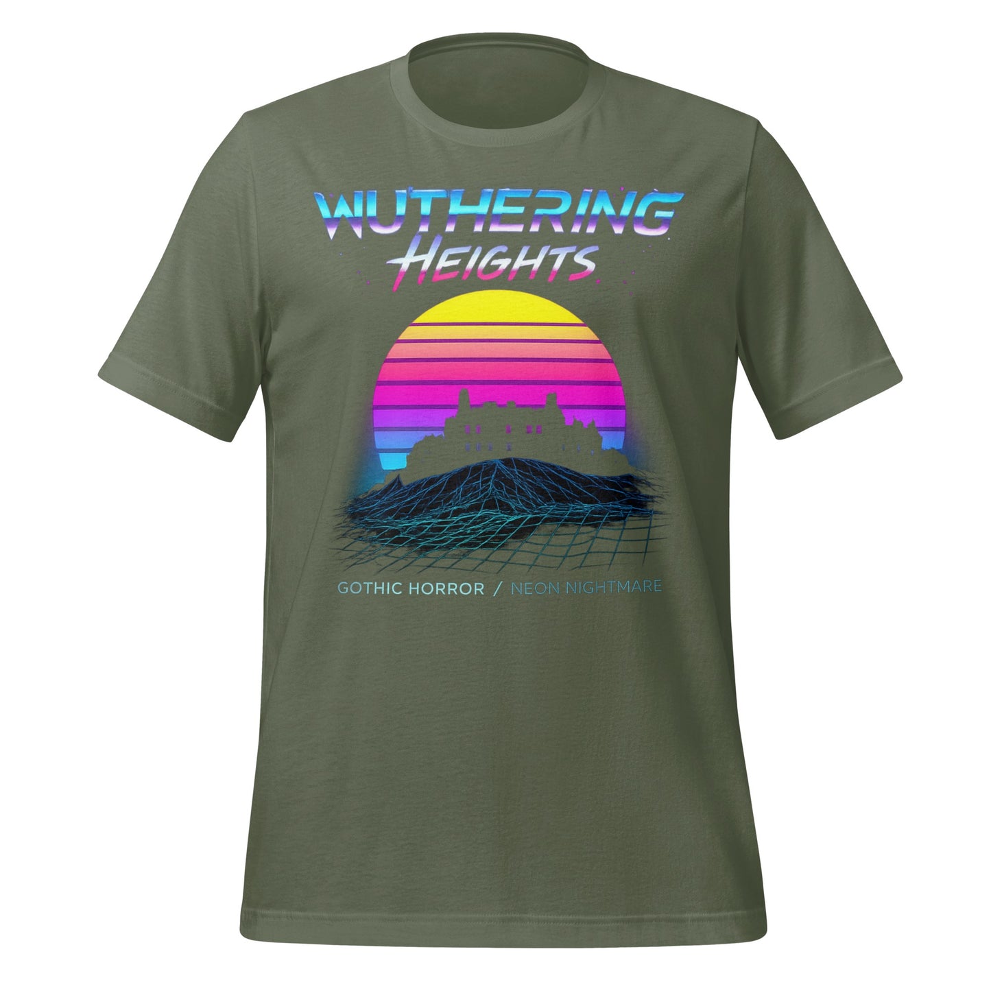 Wuthering Heights Gothic Horror Neon Nightmare T-shirt