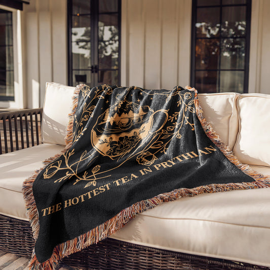Golden Suriel Tea Co. Woven Blanket