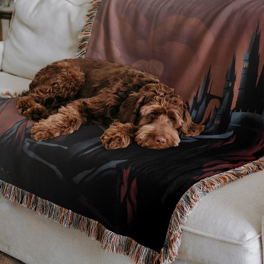 Queen of Shadows Woven Blanket